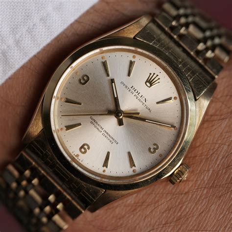 rolex 1002 gold bracelet|Rolex 1002 perpetual no date.